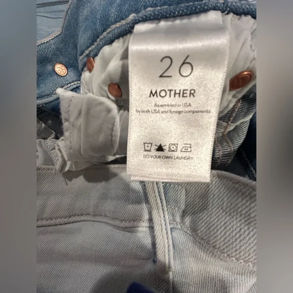 Mother The Super Cruiser Double Heel Jeans in Sexico Mexico, Size 26 - Picture 12 of 15